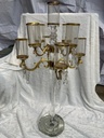 GOLD GLASS CANDELABRA