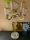GOLD GLASS CANDELABRA