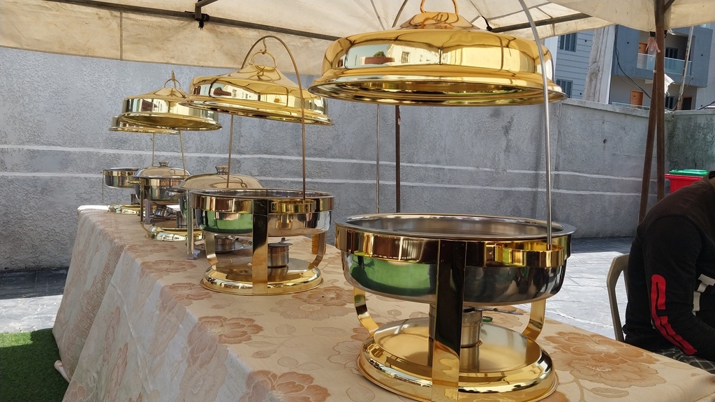 CHAFFING DISHES HANGING (GOLD)